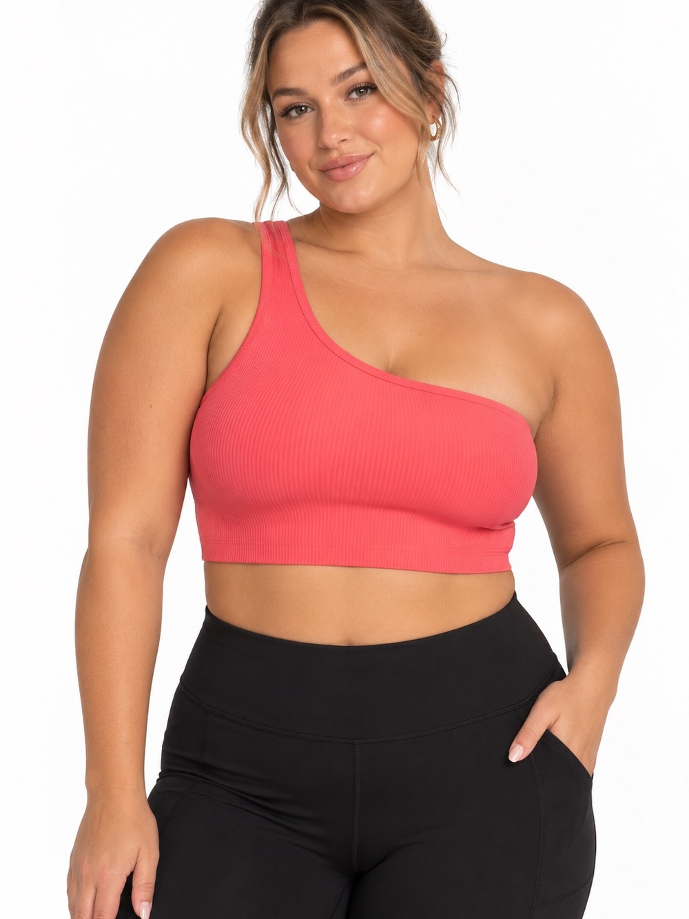 Lululemon Athletica Ribbed Nulu Asymmetrical Yoga Bra NWT